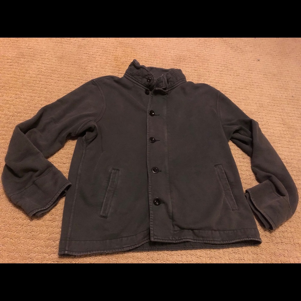 Men’s J. Crew button up sweatshirt/jacket Large